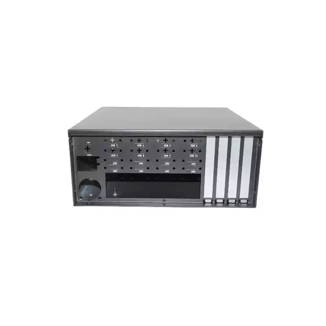 Alt view image 2 of 7 - Wall-Mount Industrial Chassis Supports AI Accelerator Card, Compact Small, MATX Motherboard, 4 Full-Height PCI Slots, Multi-Drive Storage, for Edge Computing/Industrial Server (Chassis Only)