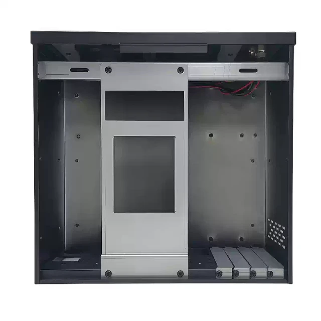 Alt view image 5 of 7 - Wall-Mount Industrial Chassis Supports AI Accelerator Card, Compact Small, MATX Motherboard, 4 Full-Height PCI Slots, Multi-Drive Storage, for Edge Computing/Industrial Server (Chassis Only)