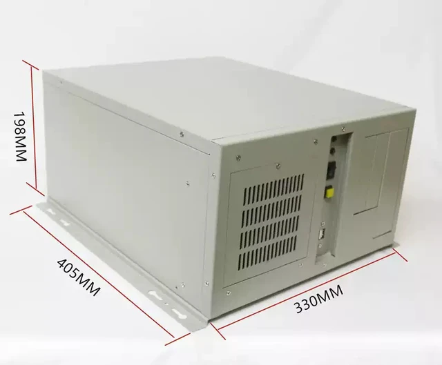 Alt view image 3 of 5 - Wall-Mount Industrial Chassis (Chassis Only) 4U/19", 7-Slot ATX, Supports Wall/Desktop/Rack Mount, Advantech-Compatible Structure, for CNC/Industrial Control/Machine Vision