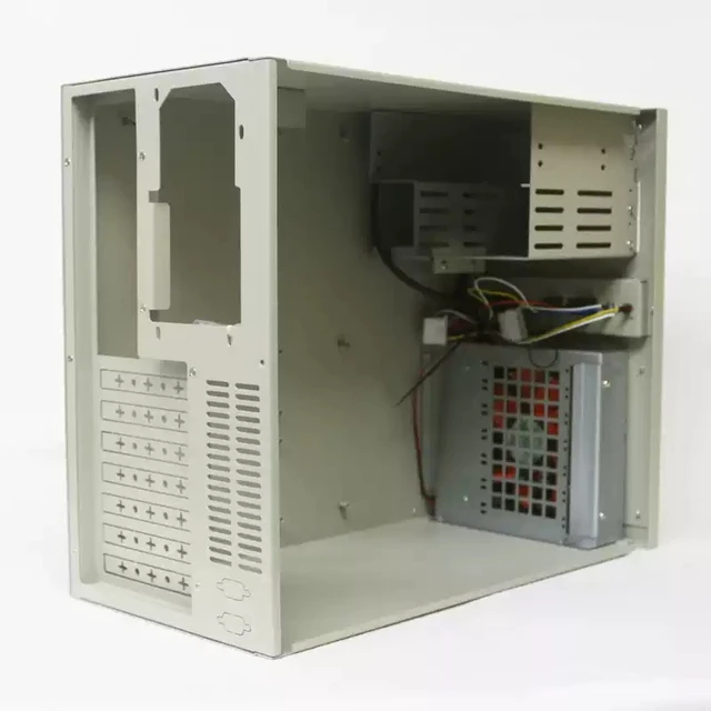 Alt view image 4 of 5 - Wall-Mount Industrial Chassis (Chassis Only) 4U/19", 7-Slot ATX, Supports Wall/Desktop/Rack Mount, Advantech-Compatible Structure, for CNC/Industrial Control/Machine Vision