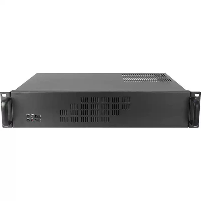 Main image of 2U Short 300mm Depth Industrial Chassis (Chassis Only) Supports MATX Motherboard, Standard PC/ATX PSU, Multi-Drive Bays, 4 Low-Profile Slots, for NAS/Virtualization/Server
