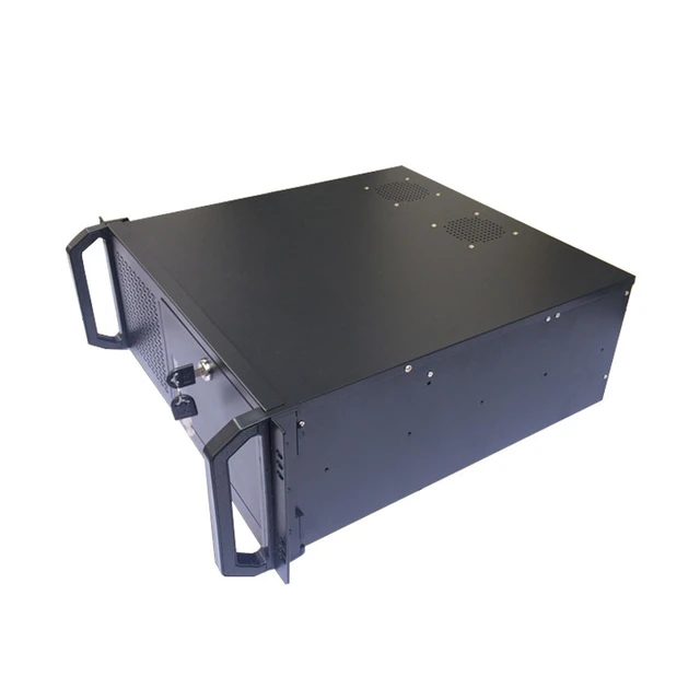 Alt view image 7 of 7 - 4U Industrial Server Chassis (Chassis Only) 450mm Depth, for DVR/NVR Surveillance, Supports ATX Motherboard, ATX PSU, Multi-Bay, 19" Rackmount Black