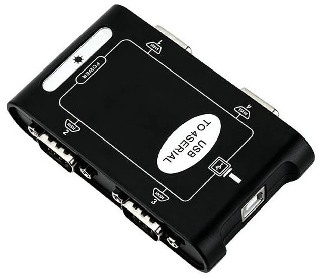 Main image of USB to 4-Port RS232 Serial Adapter Cable 1-to-4 COM Port Converter,for PLC/POS/Industrial Devices