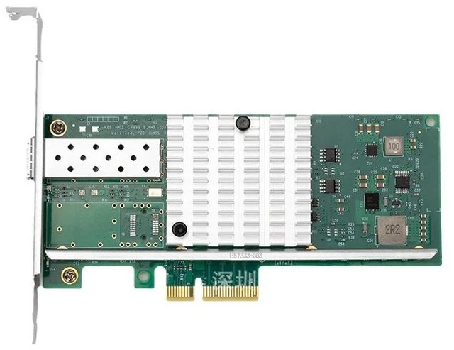 Main image of 82599 10G SFP+ Fiber Network Card PCI-E X4 Single Port, X520-DA1 Compatible, Supports PXE/UEFI, for Server/10GbE Network