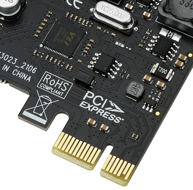 Alt view image 5 of 6 - ASM3142 Dual-Port USB 3.1 Expansion Card PCIe to 2x Type-A, 10Gbps, UASP Support, for Desktop/Server/Industrial Devices