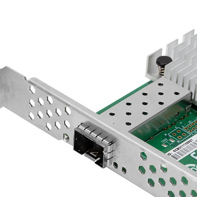 Alt view image 2 of 7 - M.2 to 10G SFP+ Server Fiber NIC Intel 82599 Chipset, PCIe x4, Single Port, Supports PXE/UEFI, for Compact Server/Industrial PC