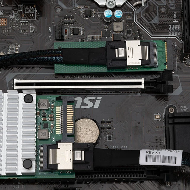 Alt view image 4 of 7 - M.2 to 10G SFP+ Server Fiber NIC Intel 82599 Chipset, PCIe x4, Single Port, Supports PXE/UEFI, for Compact Server/Industrial PC