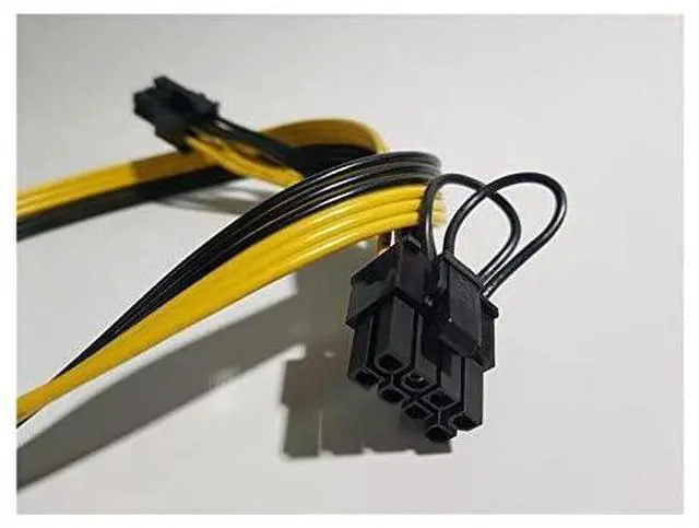 Alt view image 7 of 7 - 6 Pin PCI-e to 8 Pin (6+2) PCI-e Power Cable for HP Dell 750W / 1200W Server PSU Breakout Board Graphic Cards GPU Mining (8-Pack)