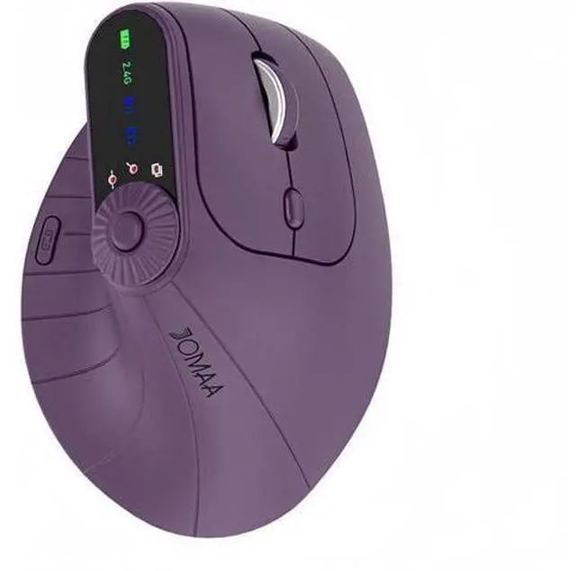 Main image of Dan Dan Ergonomic Vertical Wireless Mouse with 57° Natural Handshake Posture, Rechargeable, 2.4G & Bluetooth 5.2 Connectivity, Multi-Device Support, Adjustable DPI, 500mAh Battery (C)