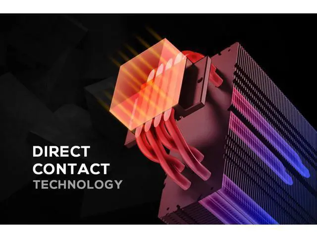Alt view image 2 of 7 - ID-COOLING SE-224-XTS Black CPU Cooler 4 Heatpipes CPU Air Cooler 120mm PWM Fan CPU Fan for Intel LGA1700/115X/1200; AMD AM4/AM5