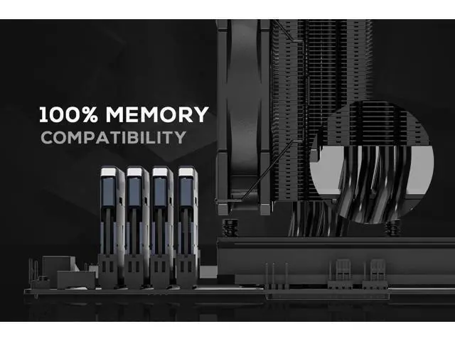 Alt view image 5 of 7 - ID-COOLING SE-224-XTS Black CPU Cooler 4 Heatpipes CPU Air Cooler 120mm PWM Fan CPU Fan for Intel LGA1700/115X/1200; AMD AM4/AM5