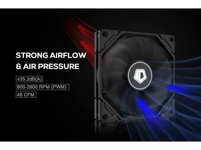 Alt view image 5 of 7 - ID-COOLING IS-47-XT 47mm Height Low Profile CPU Cooler 4 Heatpipes CPU Air Cooler for HTPCs, ITX, and Small Form Factor Builds, 92x92x15mm Slim Fan, Support Intel LGA1700/1200/115X