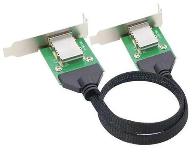 Alt view image 3 of 4 - Vszerda External Mini SAS SFF-8088 26P Female to SFF-8088 Female 12Gbps Cable Adapter 50CM