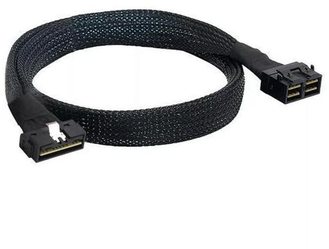 Alt view image 4 of 6 - Vszerda SAS4.0 PCIE Slimline LP Low Profile SFF-8654 8i to SFF-8643 8i 36P Adapter Cable 80CM