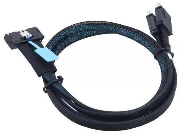 Alt view image 4 of 6 - Vszerda PCI-E5.0 MCIO SFF-8654 8I 74P to 2X Oculink SAS SFF-8611 4I Server Adapter Cable (1m)