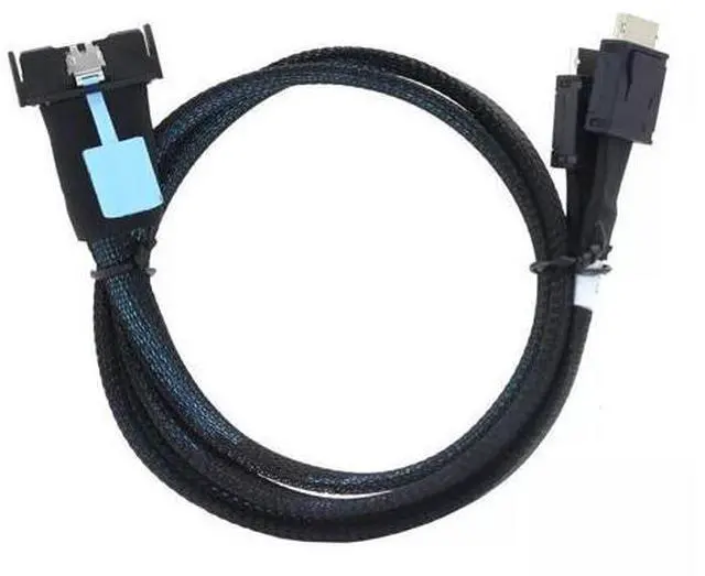 Alt view image 6 of 6 - Vszerda PCI-E5.0 MCIO SFF-8654 8I 74P to 2X Oculink SAS SFF-8611 4I Server Adapter Cable (1m)