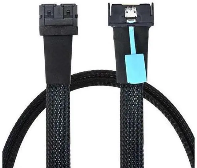Main image of Vszerda PCI-E 5.0 MCIO 8X 74Pin to 8X Dual 36Pin Mini SAS HD SFF-8643 Adapter Cable 50CM