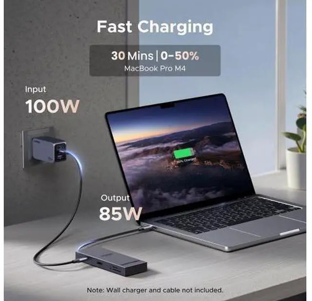 Alt view image 5 of 7 - UGREEN Revodok Pro USB C Hub for Laptop 8 in 1 MacBook Docking Station 4K 60Hz HDMI, 100W PD Charging, USB-C & USB-A 10Gbps Data Ports, SD/TF Card Reader for MacBook Pro/Air, iPad Pro, XPS, Thinkpad