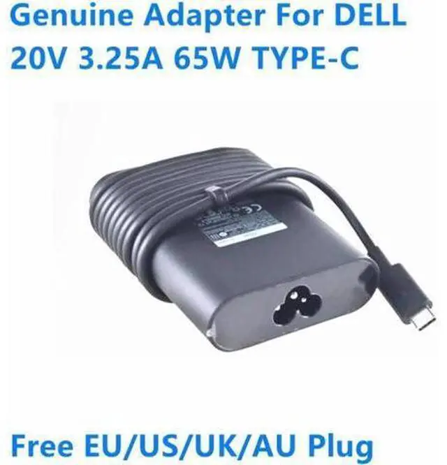 Main image of 20V 3.25A 65W TYPE-C HA65NM170 LA65NM170 Power Supply AC Adapter For DELL XPS 13 9370 9380 Latitude 5580 Laptop Charger