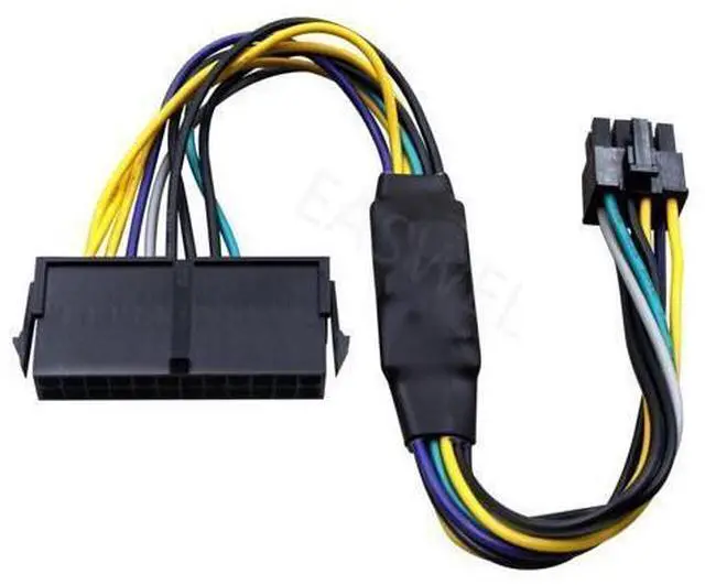 Main image of Cable adaptador de fuente de alimentación para teléfono móvil, 24 pines a 8 pines, 18AWG, ATX