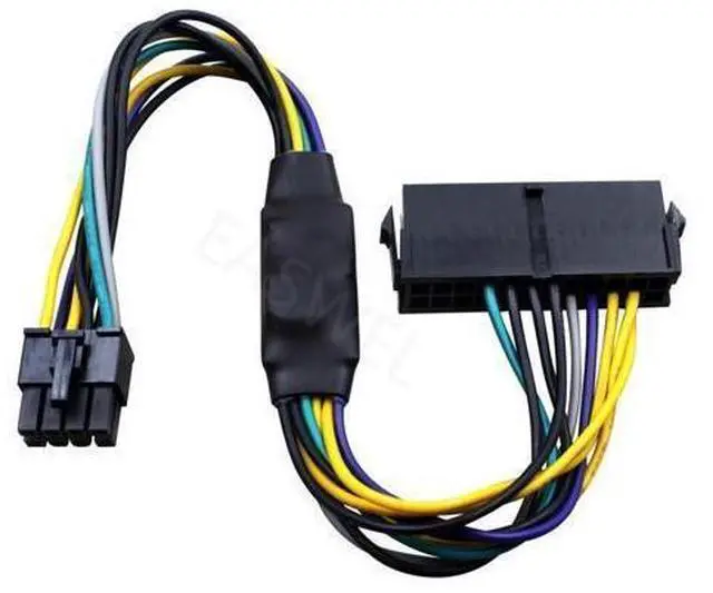 Alt view image 2 of 2 - Cable adaptador de fuente de alimentación para teléfono móvil, 24 pines a 8 pines, 18AWG, ATX