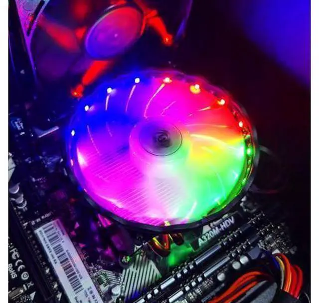 Alt view image 2 of 6 - Snowman M400 CPU Cooler Cooling Fan 4 Heat Pipes RGB 120mm PWM 4 Pin PC Radiator Quiet for Intel LGA 2011 1150 1151 1155 AMD AM3 CPU Cooling Fan