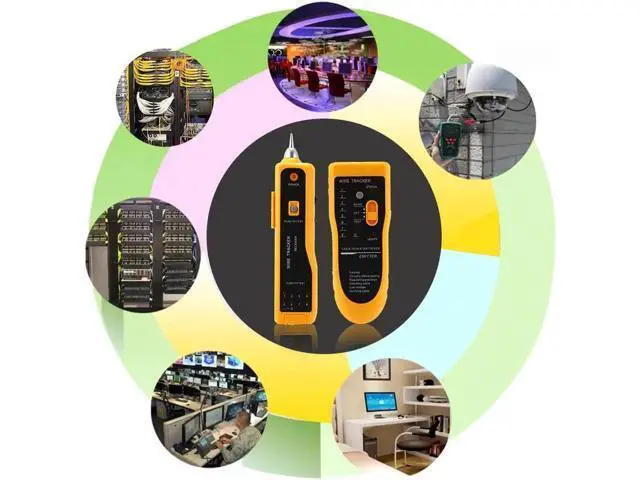 Alt view image 6 of 7 - Ethernet Tester, Wire Tester, Wire Tracker, Ethernet Network Cable Tester Kit RJ11 RJ45 CAT5/5e CAT6 LAN Wire Tracker Portable Line Finder for Miss Wiring Disorder Cable Open and Short Circuit Testing