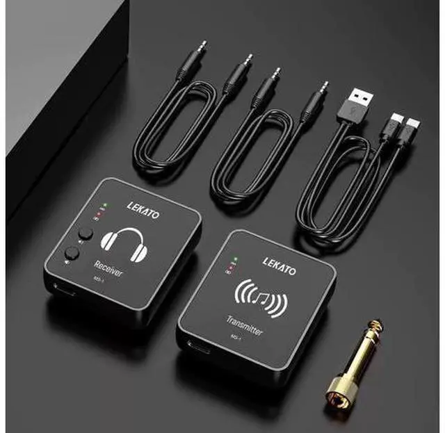 Alt view image 5 of 6 - Wp-10 2.4G Wireless Earphone Monitor Rechargeable Tra M- 1 Pc Transmitter