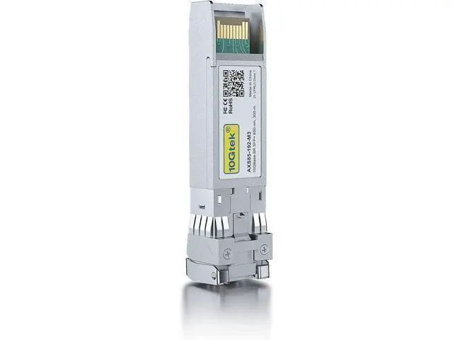 Alt view image 5 of 7 - 10GBase-SR SFP+ Transceiver, 10G 850nm MMF, up to 300 Meters, Compatible with Juniper QFX-SFP-10GE-SR/EX-SFP-10GE-SR, Pack of 2