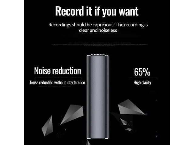 Alt view image 4 of 5 - Ecocleanpath 16GB Magnetic MP3 Player Recorder with HD Noise Reduction & Voice Activation, Includes Earphones (Black)