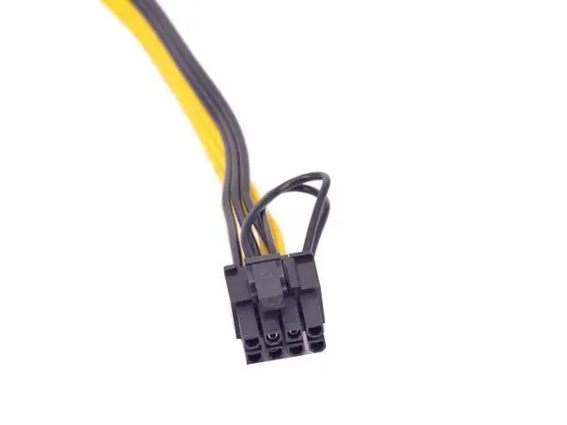 Alt view image 5 of 6 - Vszerda 6PCS PCIe 6Pin to 6+2 Pin Power Supply Cable 8 Pin to 6 Pin PCI Express Graphics Card Power Cable GPU to GPU Male Port for Server 6Pin Converter Board BTC Miner (90cm,6PCS a Lot)