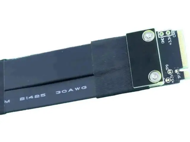 Alt view image 4 of 7 - Vszerda M.2 Key M NVMe External Graphics Card Stand Bracket R43SG 64Gbs with PCIe4.0 x4 Riser Cable 25cm 50cm for Graphics Card After 1660 (R43SG 50CM)