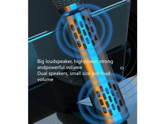 Alt view image 5 of 6 - Wireless karaoke microphone, Bluetooth speaker, integrated home handheld condenser microphone set