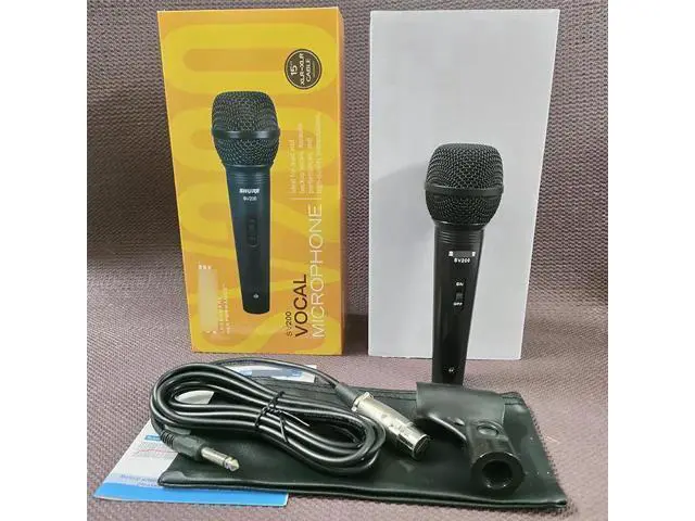Alt view image 4 of 5 - SV200 Wired Microphone Professional Dynamic Microphone for Stage Performances, Karaoke Hosting and Live Streaming