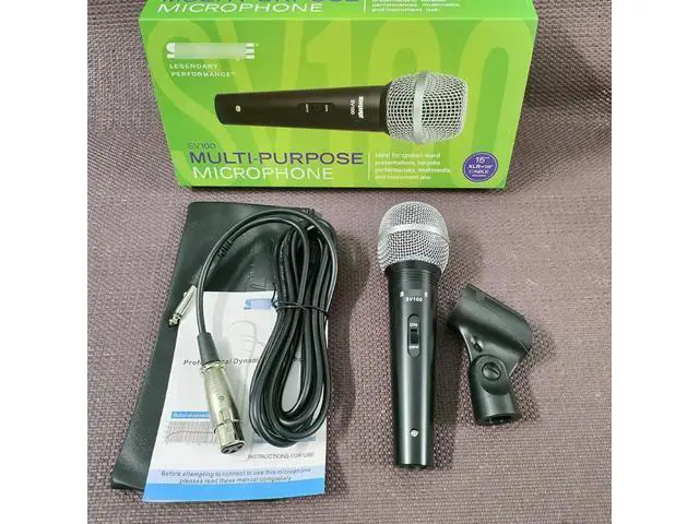 Alt view image 2 of 4 - SV100 Wired Microphone Professional Dynamic Microphone for Stage Performances, Karaoke Hosting and Live Streaming
