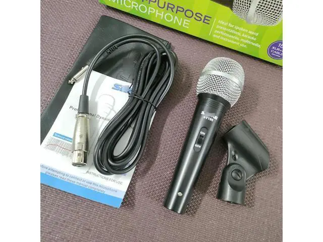 Alt view image 4 of 4 - SV100 Wired Microphone Professional Dynamic Microphone for Stage Performances, Karaoke Hosting and Live Streaming