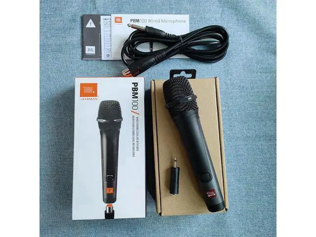 Alt view image 2 of 5 - PBM100 Wired Moving-Coil Microphone for Home Singing Live Recording Portable Amplifier Power Amplifier Microphone