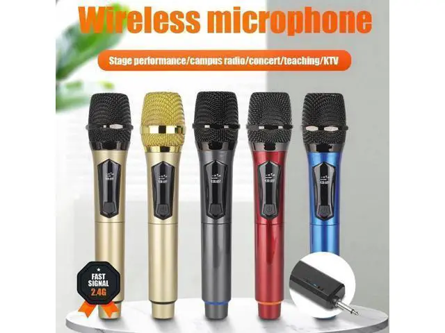 Alt view image 5 of 5 - Wireless microphone charging kit - suitable for two devices, suitable for stage use, home use, KTV, outdoor use, audio system for conferences and performances. blue-One after another