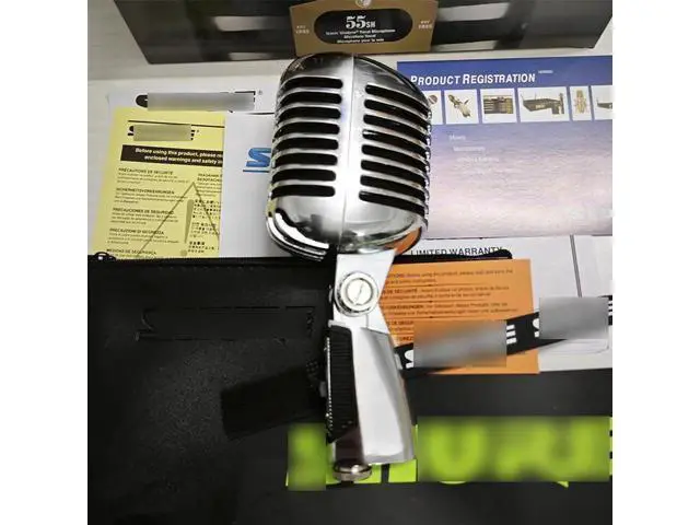 Alt view image 5 of 5 - 55SH Wired Dynamic Microphone - Professional Vintage Stage Karaoke Microphone for Performances
