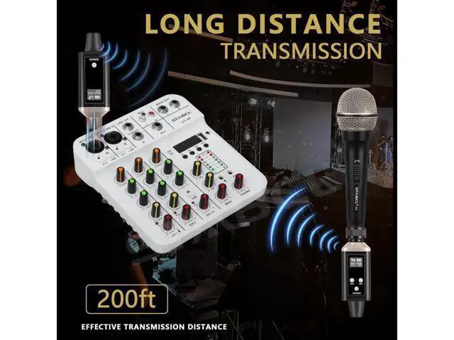 Alt view image 5 of 7 - UHF Wireless XLR Transmitter and Receiver with Carry Case, Professional Wireless Microphone XLR Adapter for Dynamic & Condenser Mics and Audio Mixer Pa System, Rechargeable, 200ft Range.