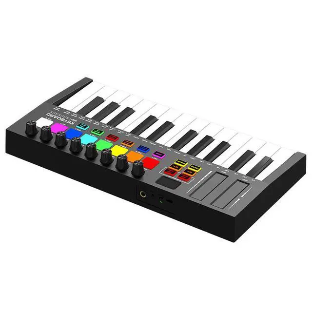 Alt view image 4 of 5 - MD02 25-key MIDI keyboard professional electronic music controller intelligent portable arrangement and percussion pad