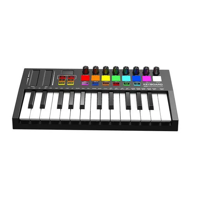 Alt view image 5 of 5 - MD02 25-key MIDI keyboard professional electronic music controller intelligent portable arrangement and percussion pad