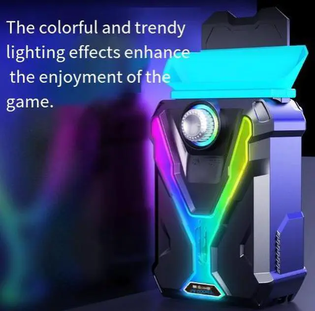 Alt view image 2 of 5 - Notebook radiator, forced-air computer radiator, intelligent temperature-controlled radiator, fan 5V Upgrade Version Adjustable Speed USB Power Supply