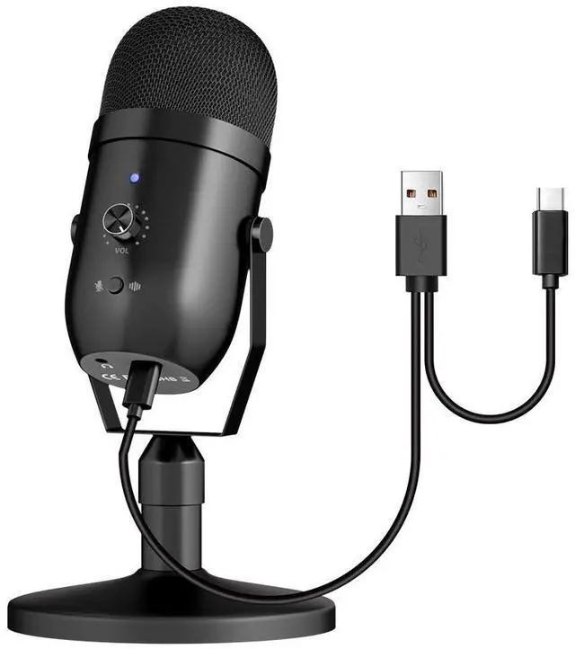 Alt view image 3 of 6 - USB capacitive microphone for computer, PS4 game live streaming recording microphone, mobile phone dubbing recording, noise reduction microphone, type-C