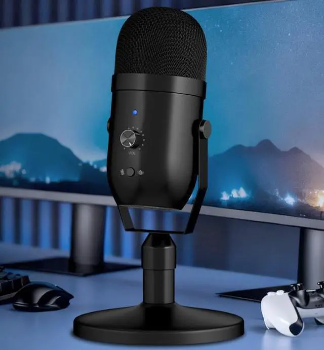 Alt view image 5 of 6 - USB capacitive microphone for computer, PS4 game live streaming recording microphone, mobile phone dubbing recording, noise reduction microphone, type-C