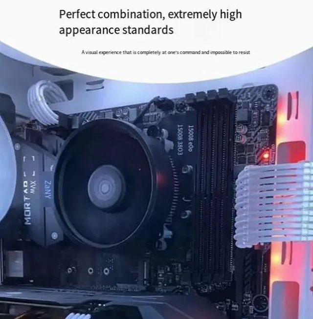 Alt view image 5 of 5 - Three-in-one CPU 4+4 motherboard 24-pin graphics card GPU 6+2 kit nylon braided extended power supply extension cable