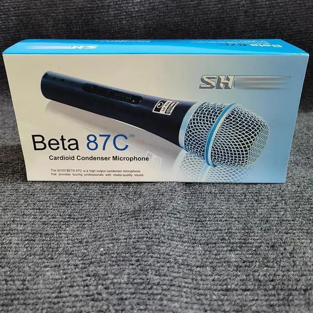 Alt view image 4 of 5 - Wireless microphone BETA87C A Home singing stage performance KTV wireless handheld microphone Beta87C - Model with Switch