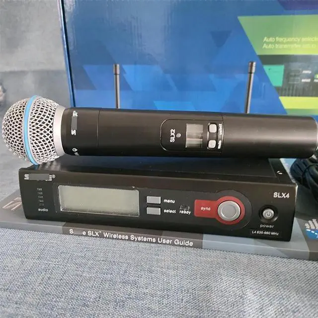 Alt view image 4 of 5 - SLX4 one-to-one wireless microphone Beta 58A for stage singing with SM58 microphone British standard plug