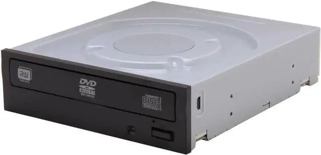 Main image of DVD Burner - Bulk 24X DVD+R 8X DVD+RW 12X DVD+R DL 24X DVD-R 6X DVD-RW 16X DVD-ROM 48X CD-R 32X CD-RW 48X CD-ROM Black SATA Model iHAS124-04