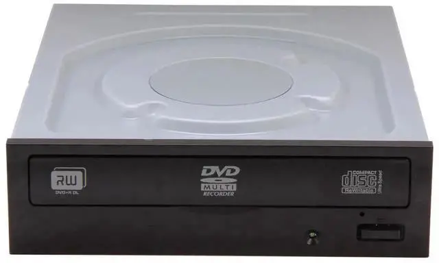 Alt view image 2 of 4 - DVD Burner - Bulk 24X DVD+R 8X DVD+RW 12X DVD+R DL 24X DVD-R 6X DVD-RW 16X DVD-ROM 48X CD-R 32X CD-RW 48X CD-ROM Black SATA Model iHAS124-04